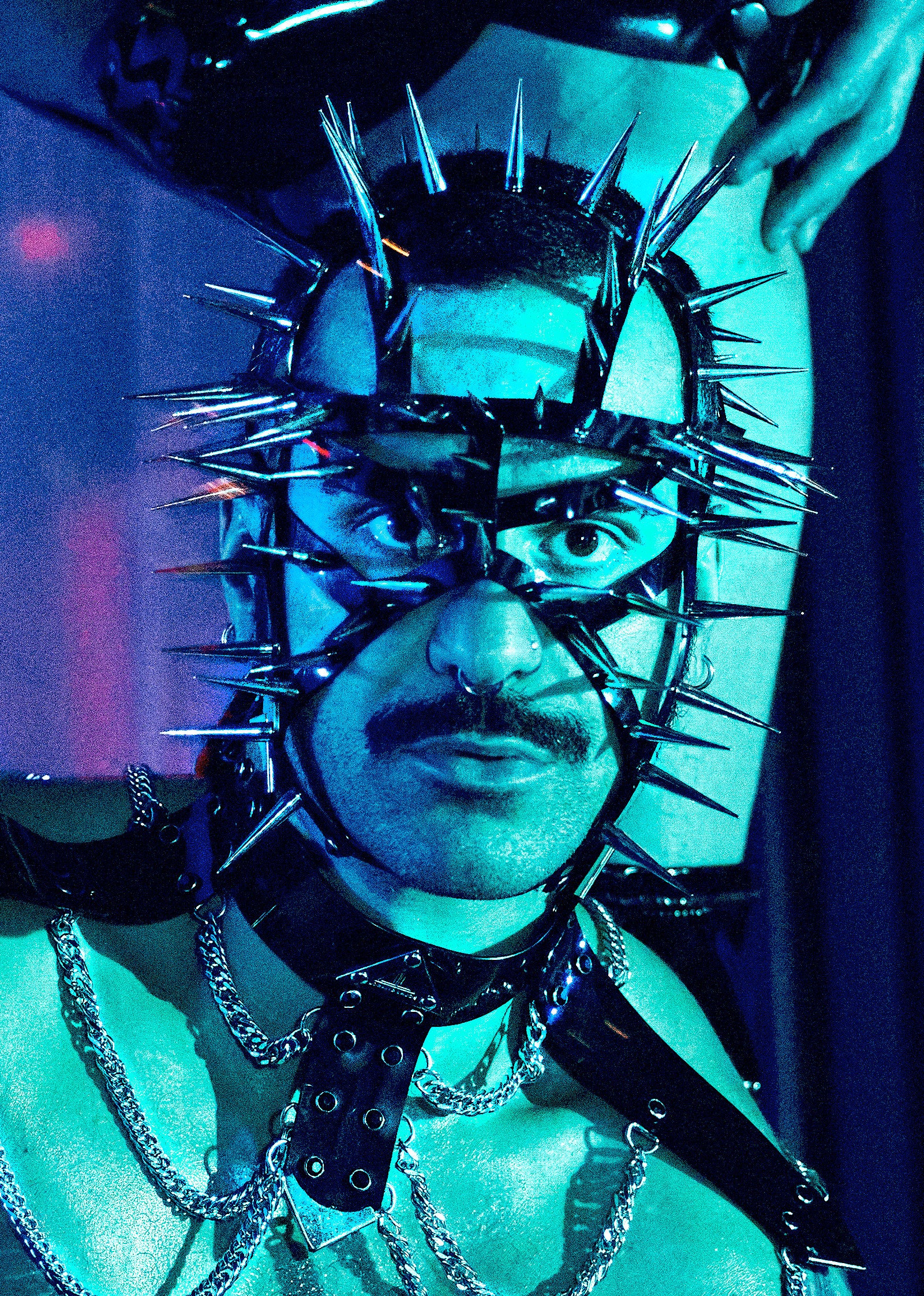 HEAVENRAISER studded mask vinyl