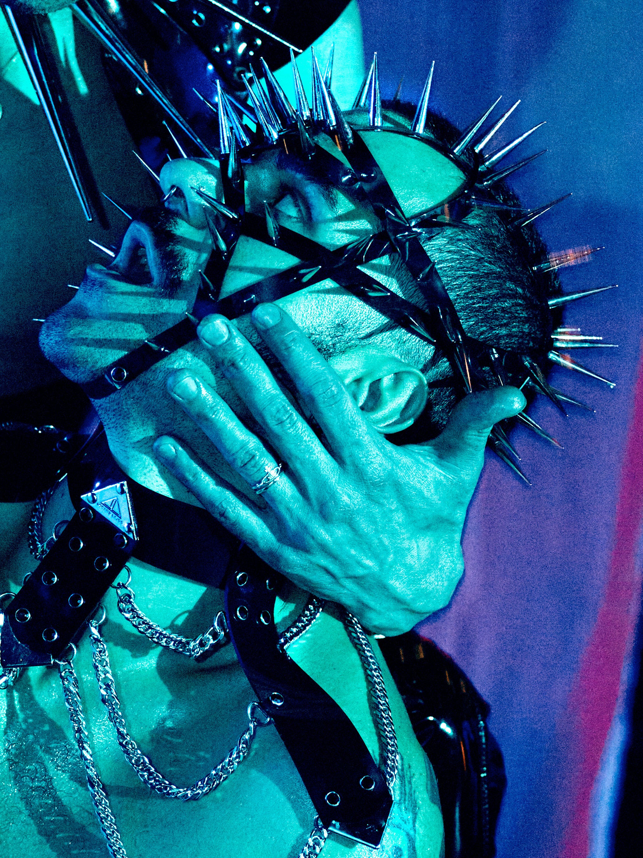 HEAVENRAISER studded mask vinyl