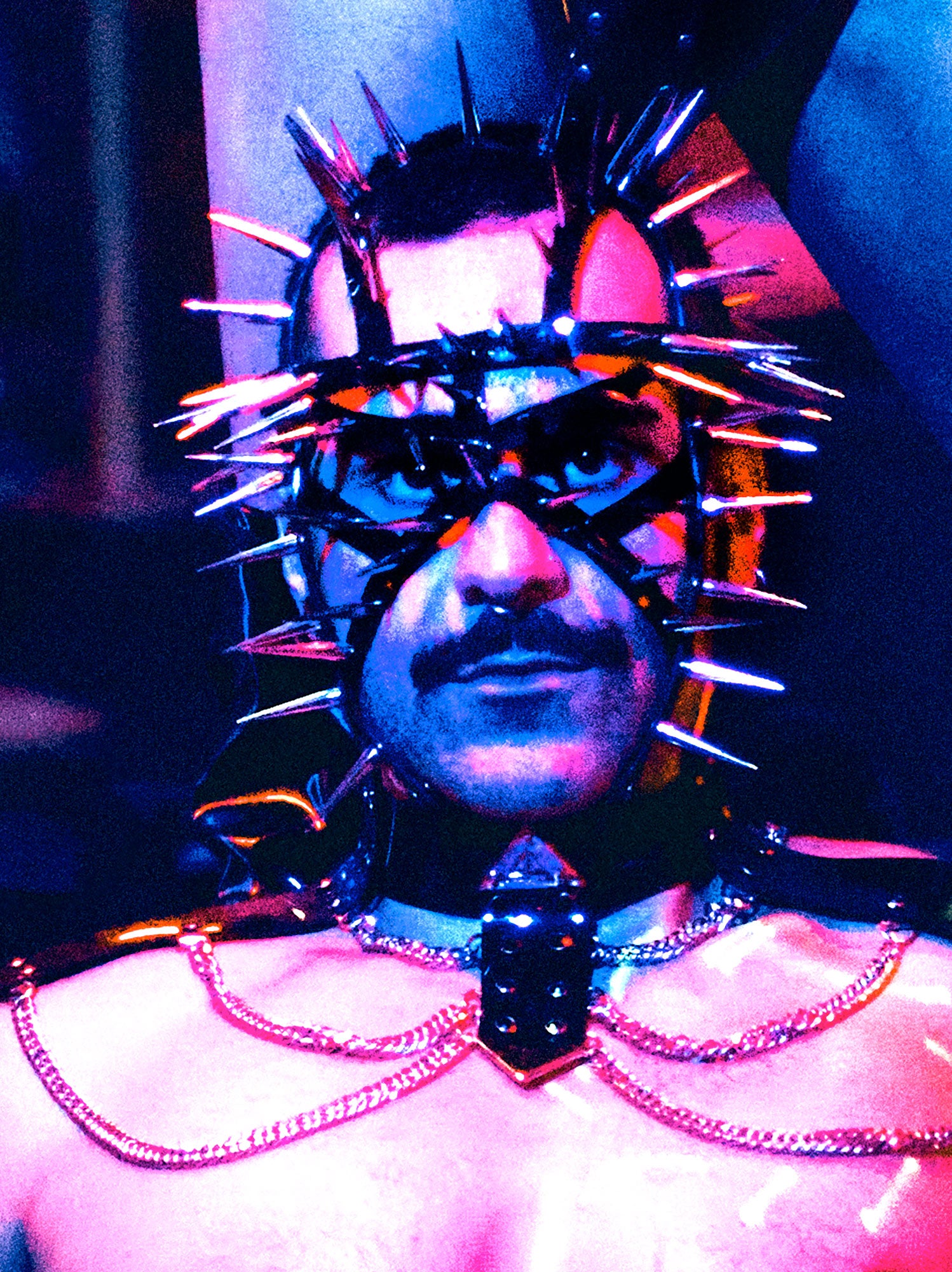 HEAVENRAISER studded mask vinyl