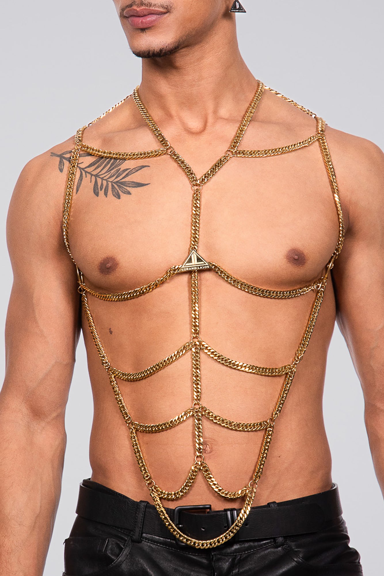 ADAM body chain 24k gold plated