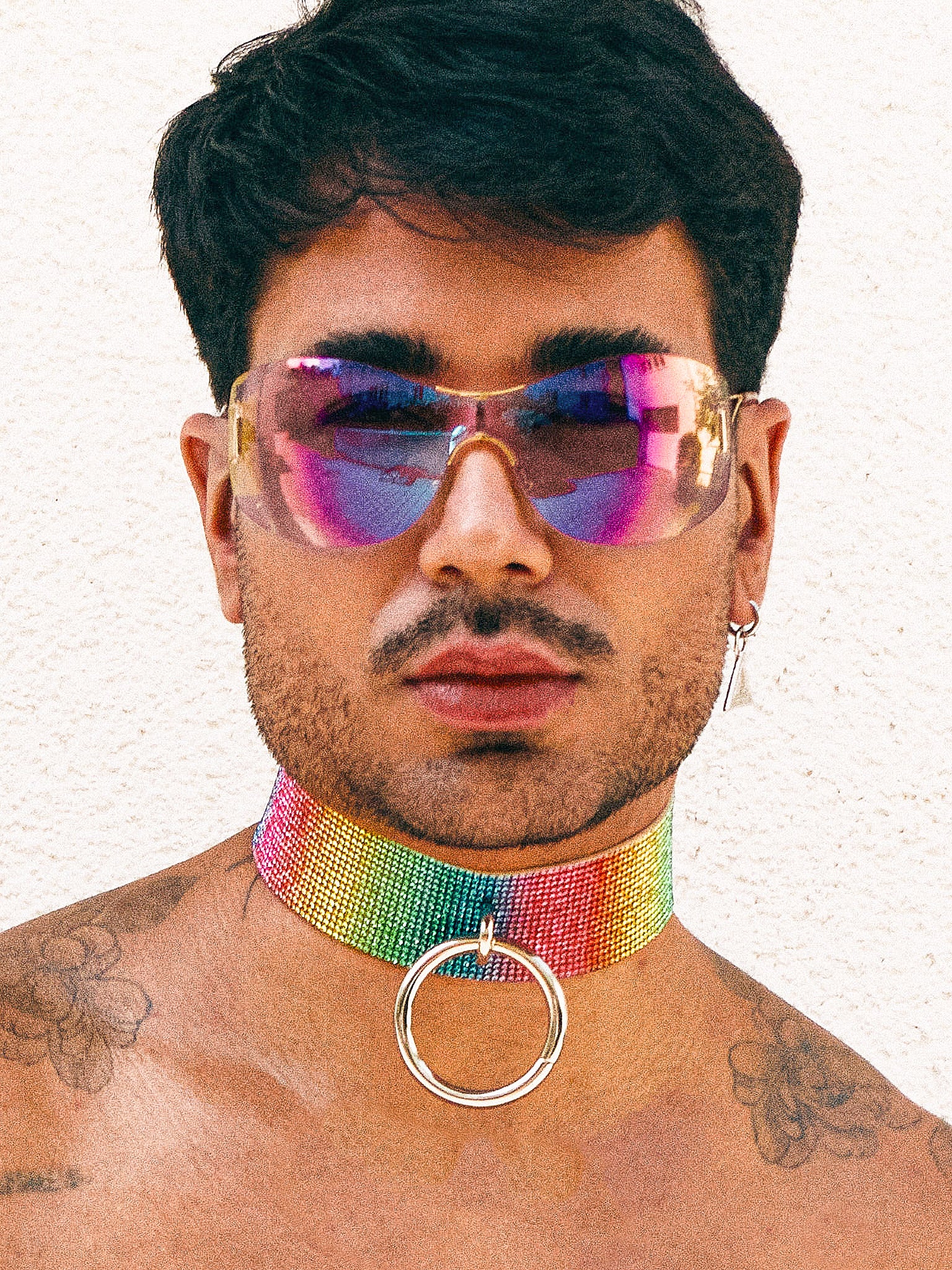 CHOKER RING rainbow