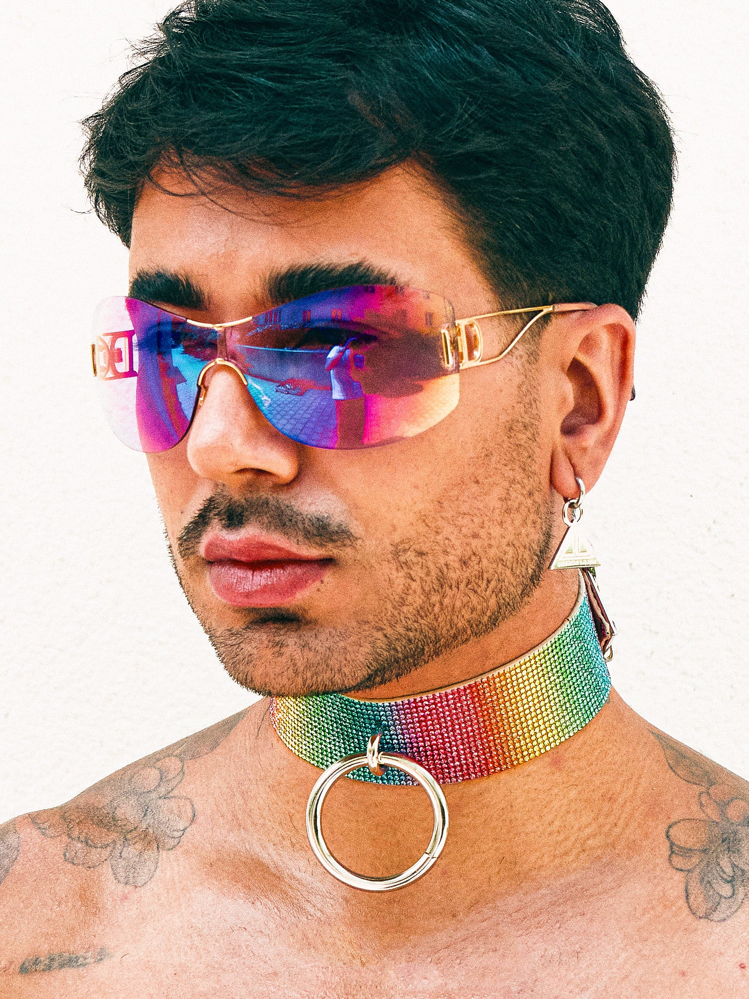 CHOKER RING rainbow