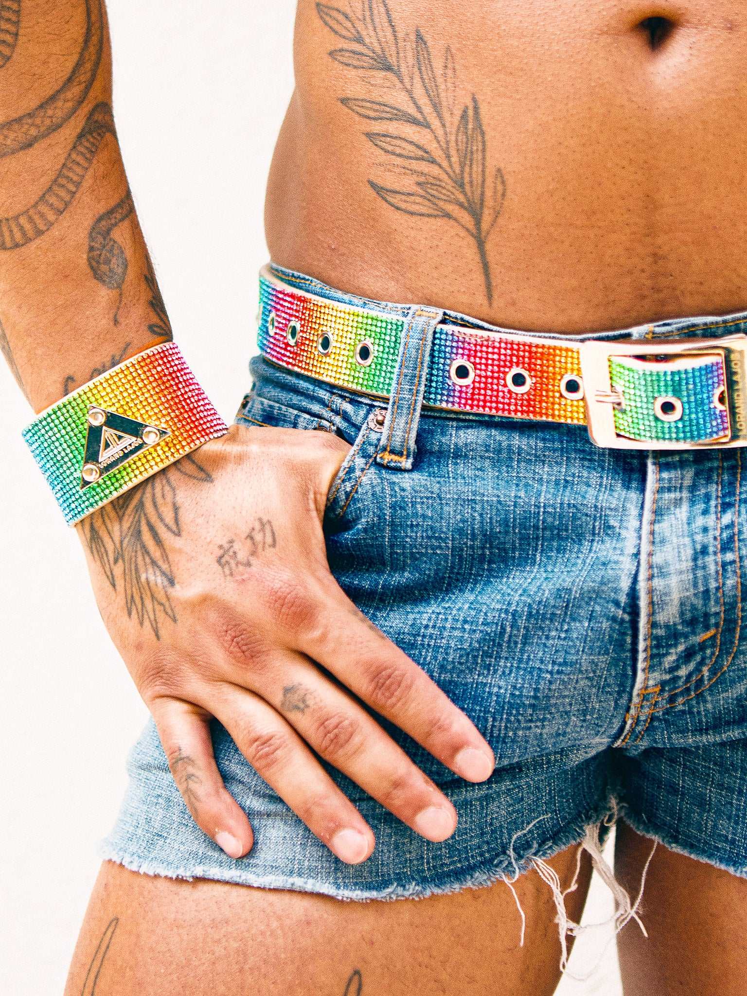EYELET BELT RAINBOW