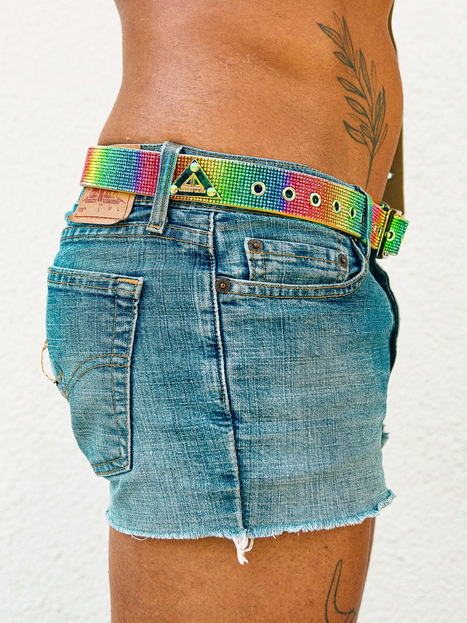EYELET BELT RAINBOW
