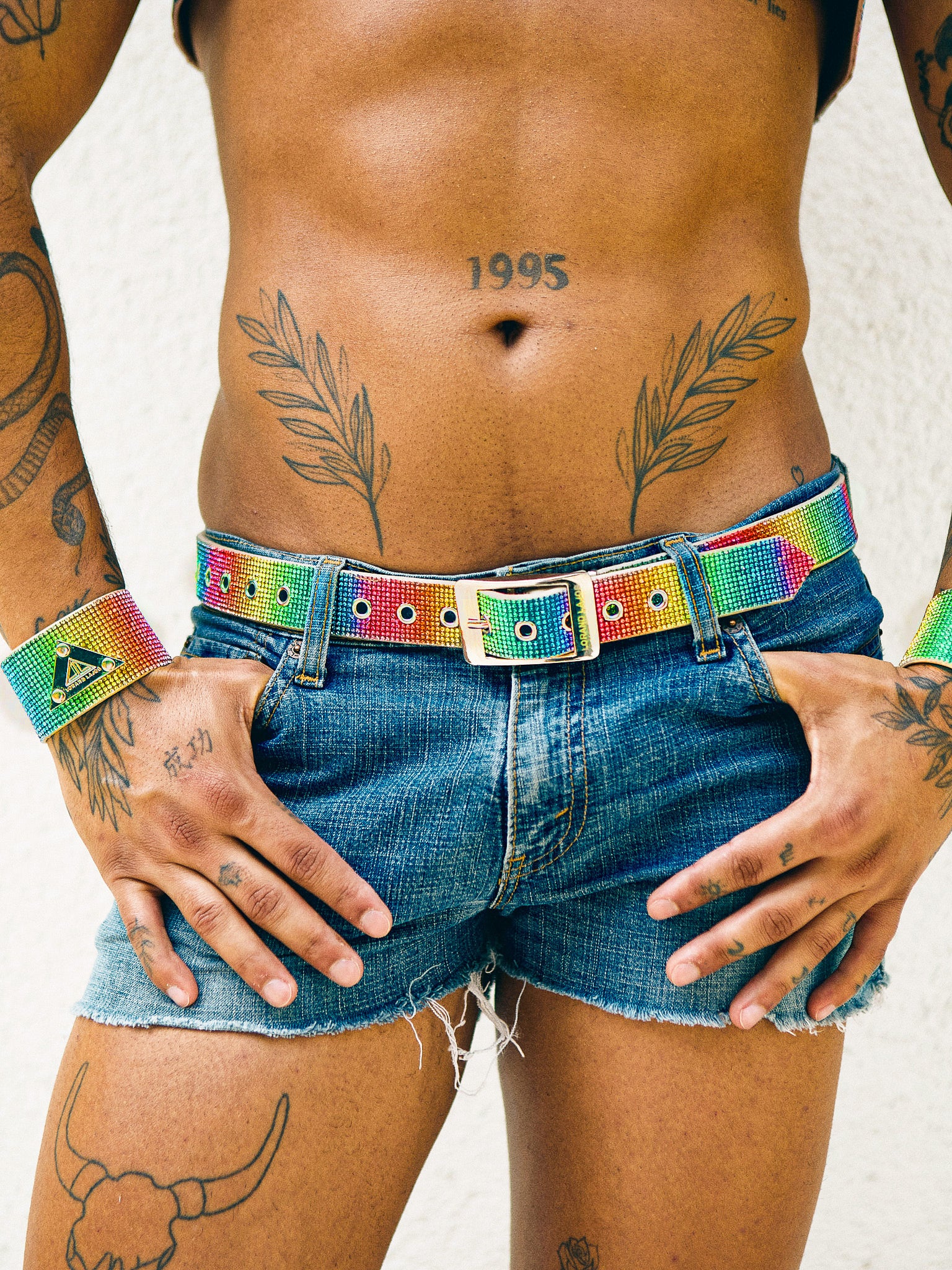EYELET BELT RAINBOW