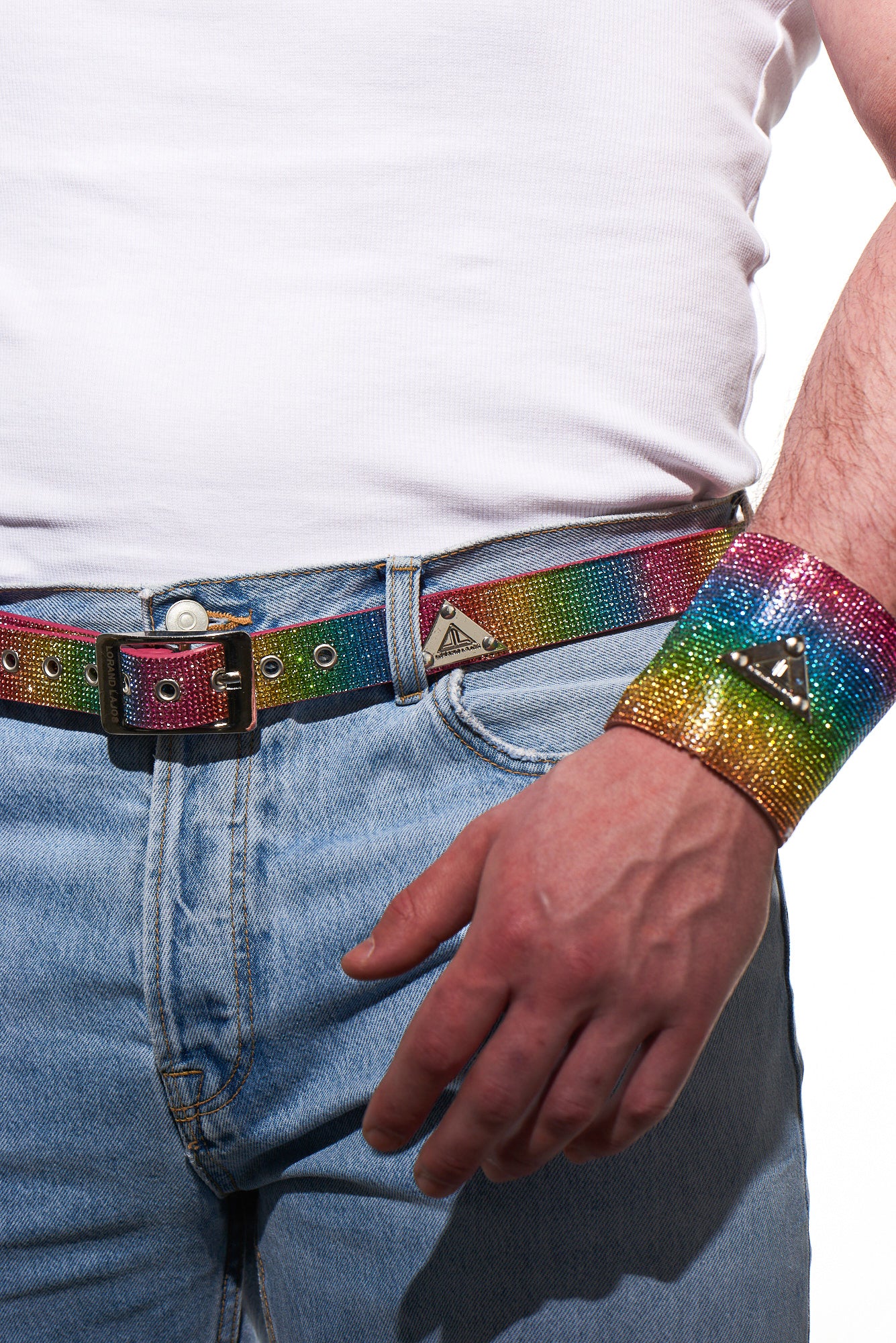 EYELET BELT RAINBOW