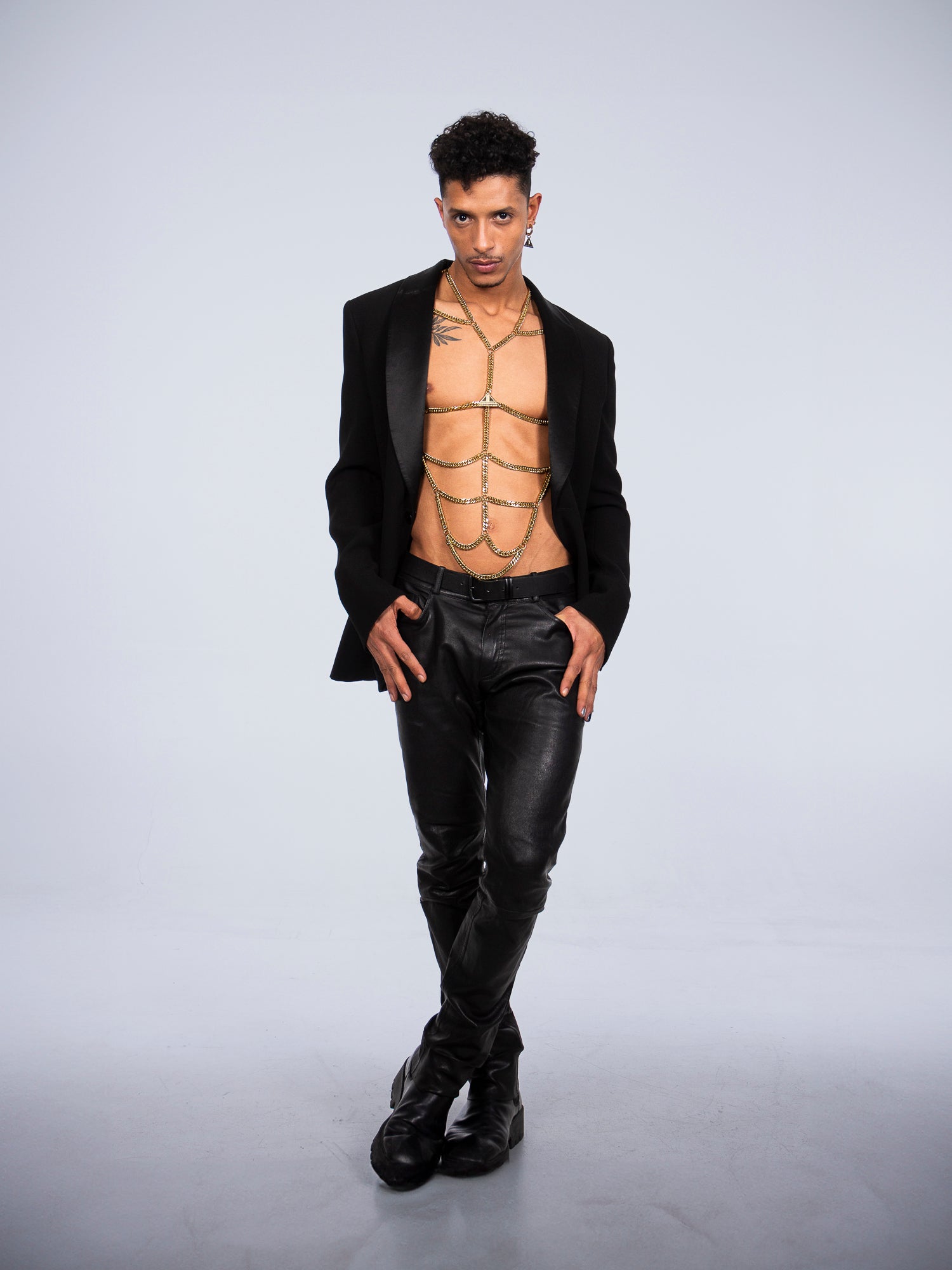 ADAM body chain 24k gold plated