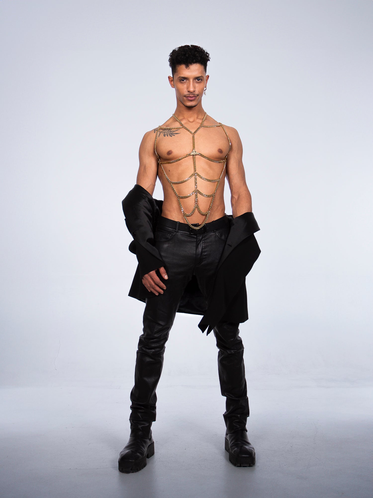 ADAM body chain 24k gold plated