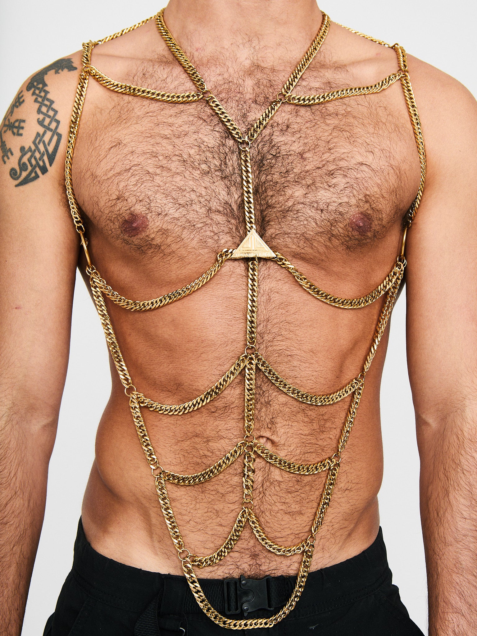 ADAM body chain 24k gold plated