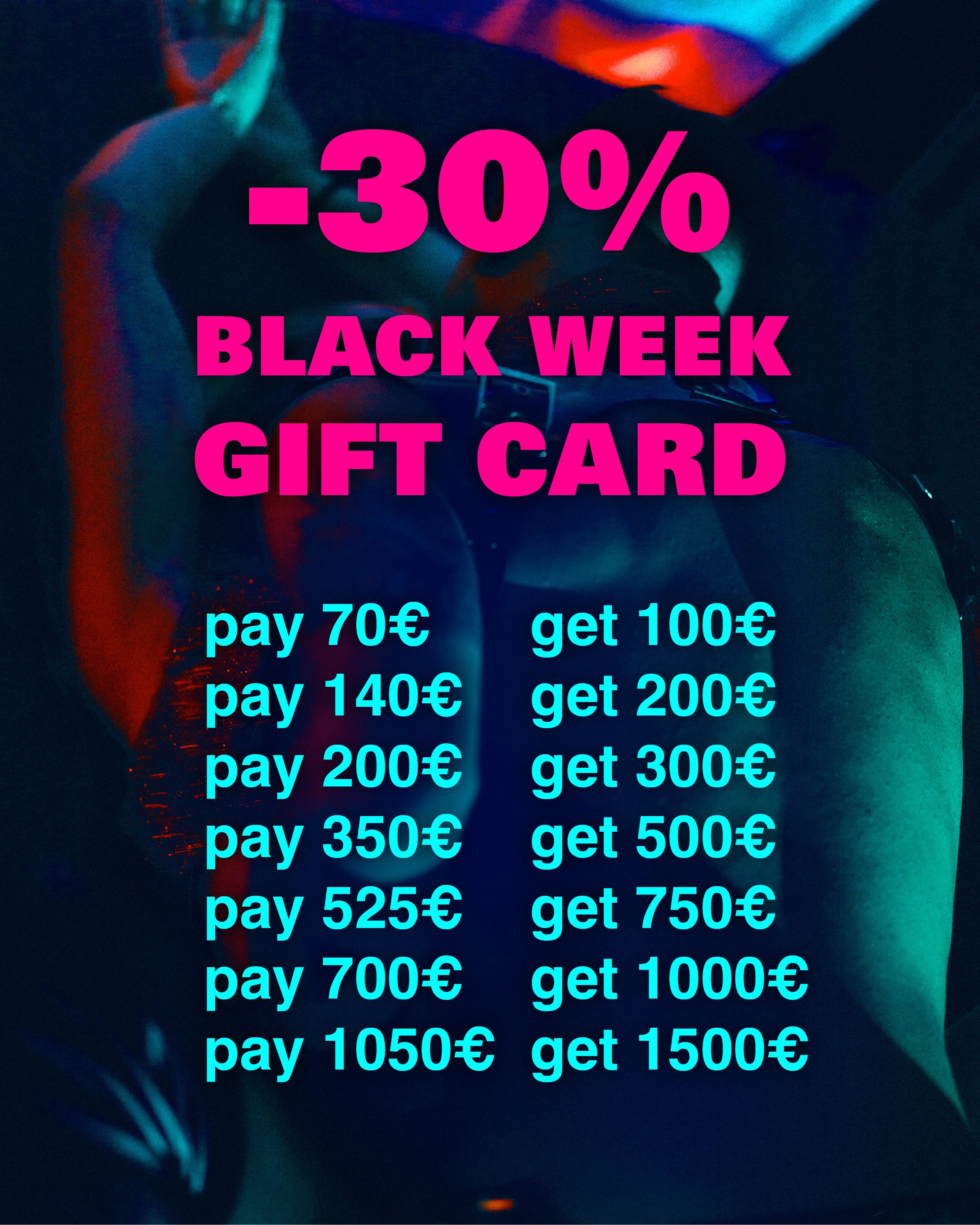 BLACK WEEK GIFT CARD