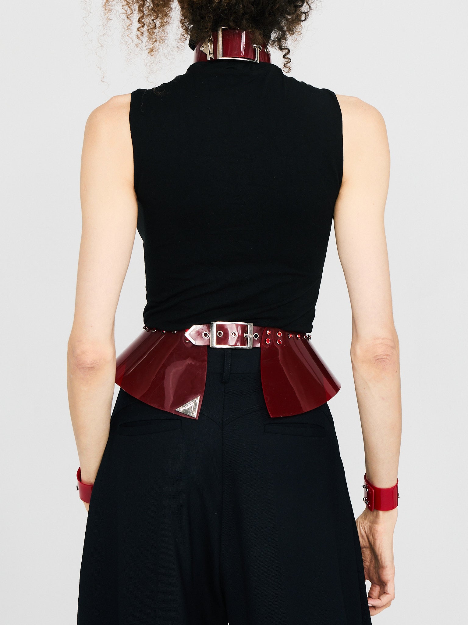 PEPLUM belt in vinile