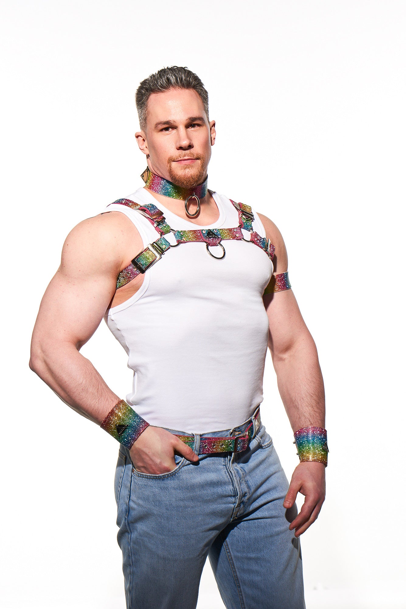 CHOKER RING rainbow