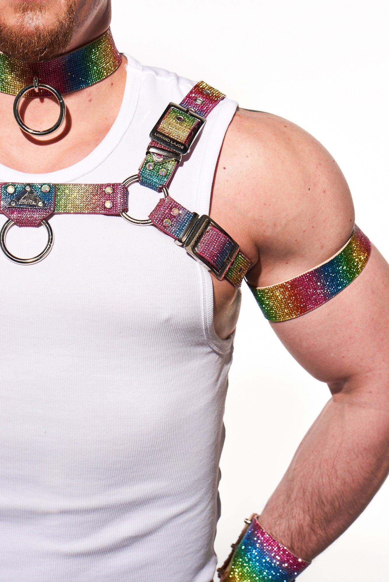 CHOKER RING rainbow