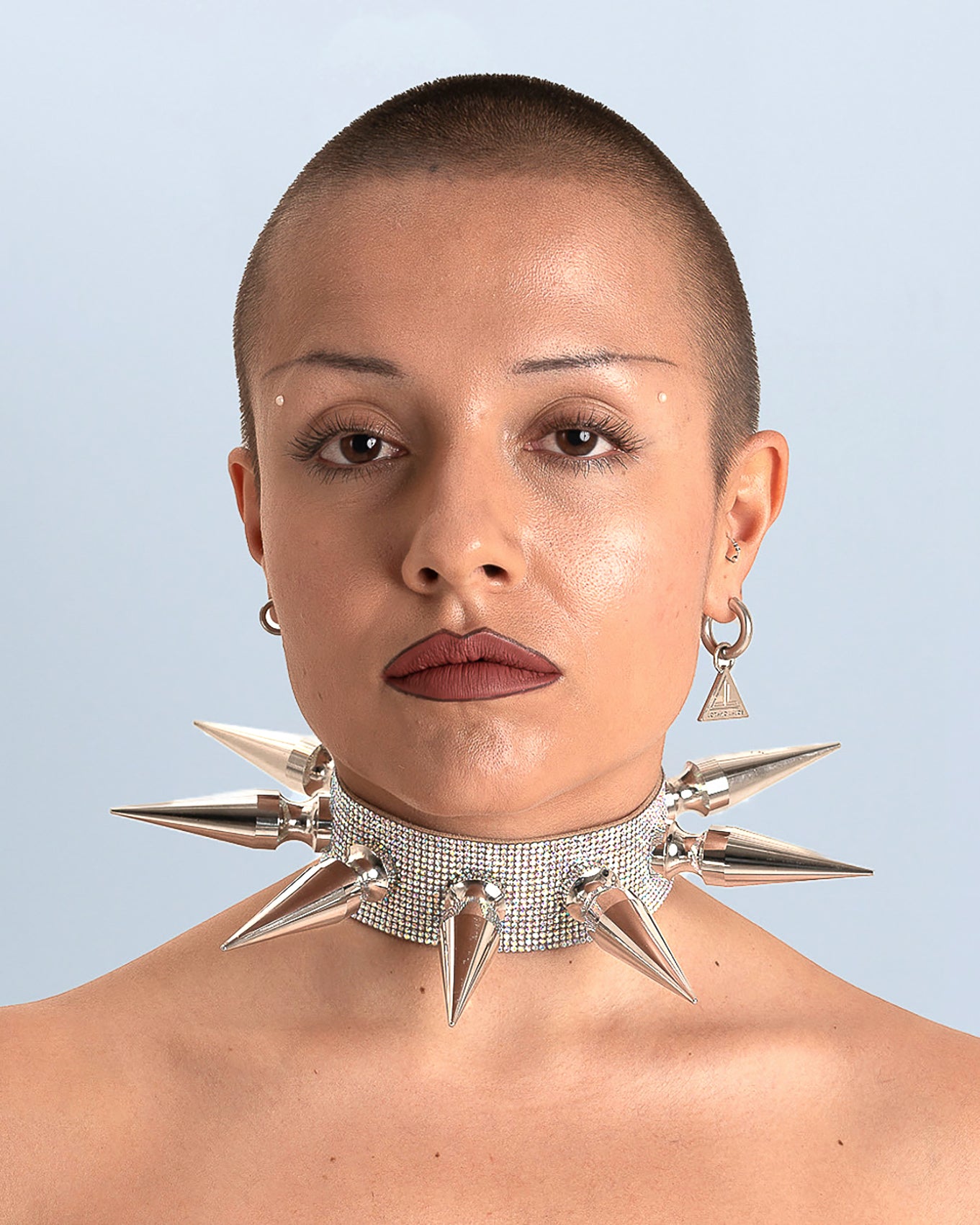 CHOKER SPIKES crystal